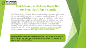 QuickBooks Multi-User Mode Troubleshooting Guide