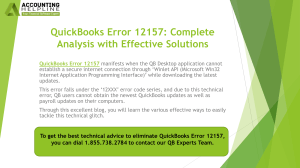 QuickBooks Error 12157: Fix Update Issues