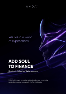 Add Soul to Finance: Customer Experience in Banking