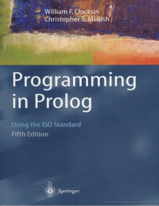 Programming in Prolog: ISO Standard, 5th Edition