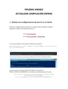 Actualización ERPRISE con Ansible: Guía Paso a Paso