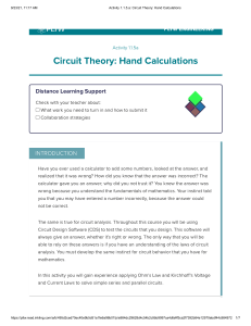 Circuit Theory: Ohm's & Kirchhoff's Laws Practice