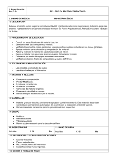 Especificación Técnica: Relleno en Recebo Compactado