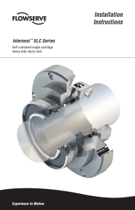 Interseal SLC Series Installation Instructions