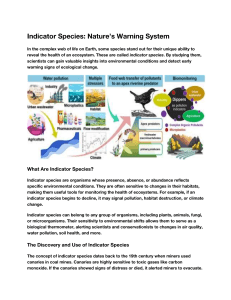 Indicator Species: Nature's Warning System