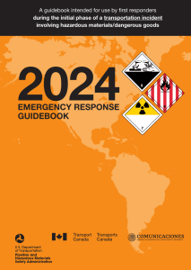 Emergency Response Guidebook 2024