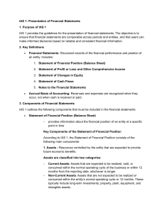 IAS 1 & 7: Financial Statement & Cash Flow Guide