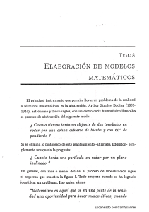 Mathematical Modeling: Abstraction Process