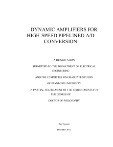 Dynamic Amplifiers for High-Speed Pipelined A/D Conversion