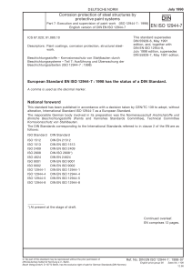 DIN EN ISO 12944-7: Korrosionsschutz von Stahlbauten