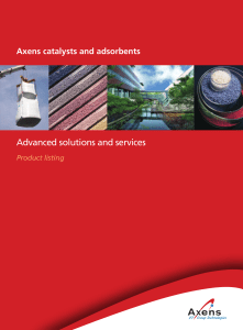 Axens Catalysts & Adsorbents: Product Listing
