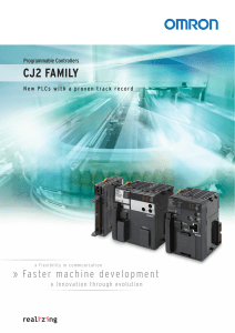 Omron CJ2 PLC Family: Programmable Controllers Overview