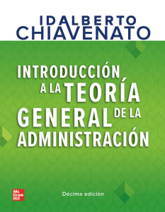 Introducción a la Teoría General de la Administración