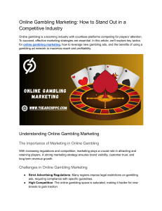 Online Gambling Marketing: Strategies & Trends