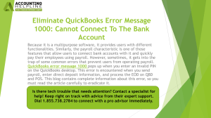 QuickBooks Error 1000: Fix Bank Connection Issues