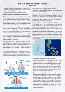 Typhoon Surigae (Bising) Case Study: Philippines Impact