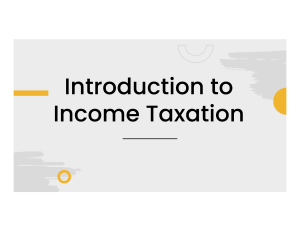 Philippine Income Tax for Individuals: Taxpayer Classification