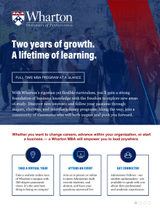 Wharton MBA Program: Curriculum, Community, and Career Opportunities