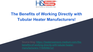 Tubular Heater Manufacturers: Direct Benefits