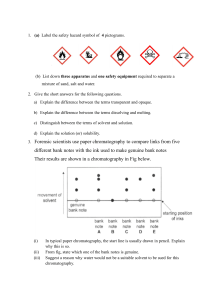 Science Worksheet: Safety, Separation, Chromatography