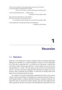 Recursion & Reductions: Algorithm Design Textbook Excerpt