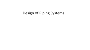 Piping System Design: Flow, Losses, and Network Analysis