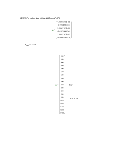 Carbon Steel Yield Strength Calculation API-579