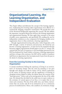 Organizational Learning & Independent Evaluation