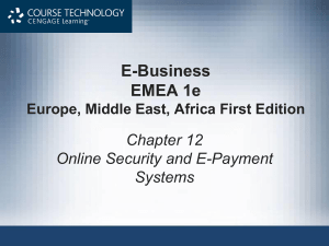 Online Security & E-Payment Systems: EMEA E-Business