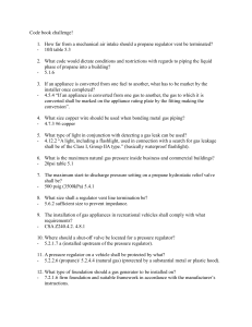 Gas Fitting Code Challenge: Regulations & Standards