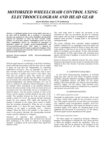 EOG & EEG Wheelchair Control: A Research Paper