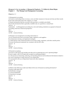 Cost Accounting Exam Questions: Managerial Emphasis