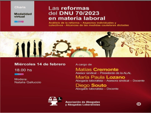 Reformas Laborales DNU 70/2023: Análisis y Debate