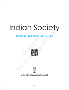 Indian Society: Sociology Textbook for Class XII