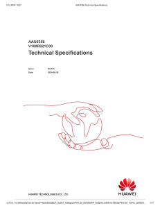 AAU5356 Technical Specifications - Huawei