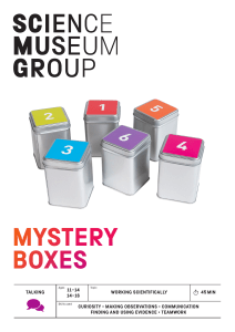 Mystery Boxes: STEM Activity Guide for Scientific Thinking