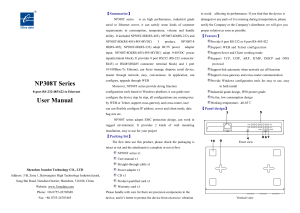 NP308T Series User Manual: Ethernet Serial Server