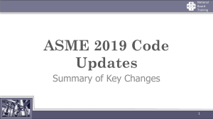 2019ASME design changes