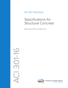 ACI 301-16: Structural Concrete Specifications