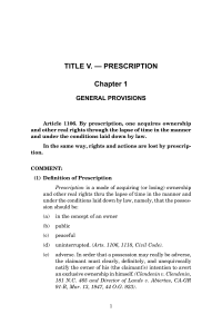 Prescription in Philippine Civil Code: Legal Guide