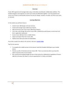 Fusion 360: Manage & Collaborate Tutorial