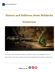 Moldavite Gemstones: History, Folklore, and Spiritual Meaning