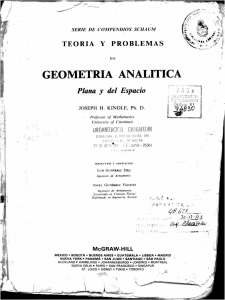 Geometría Analítica: Problemas Resueltos y Propuestos