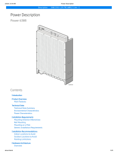 Power 6308 Technical Description & Installation Guide