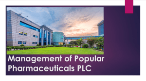 Popular Pharmaceuticals PLC Management Overview