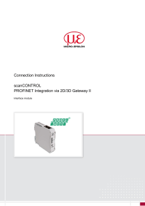 scanCONTROL PROFINET Integration Guide