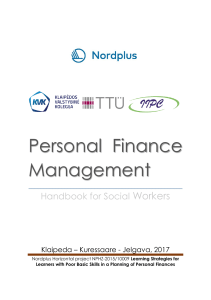 Personal Finance Handbook for Social Workers