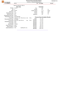 Pressure Drop Calculation Report - Filter Analysis