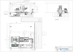 Technical Drawing: Machine Layout & Sections