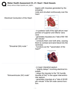 Heart & Neck Vessels: Study Notes - Weber Health Assessment